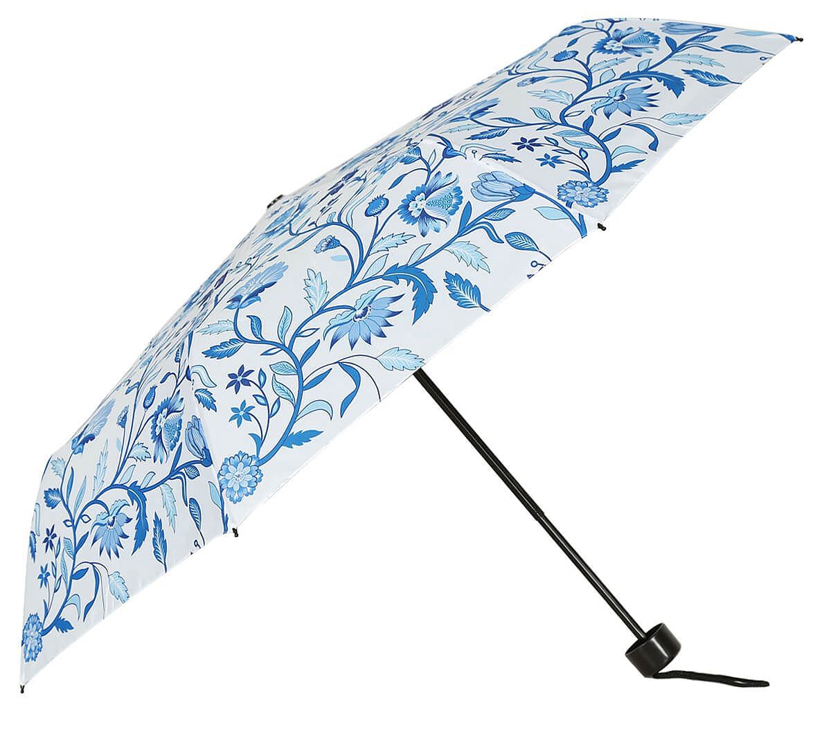 India Circus by Krsnaa Mehta Blaue Blume 3 Fold Umbrella