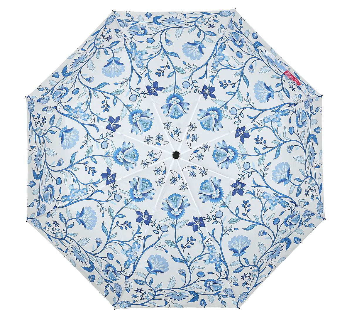 India Circus by Krsnaa Mehta Blaue Blume 3 Fold Umbrella