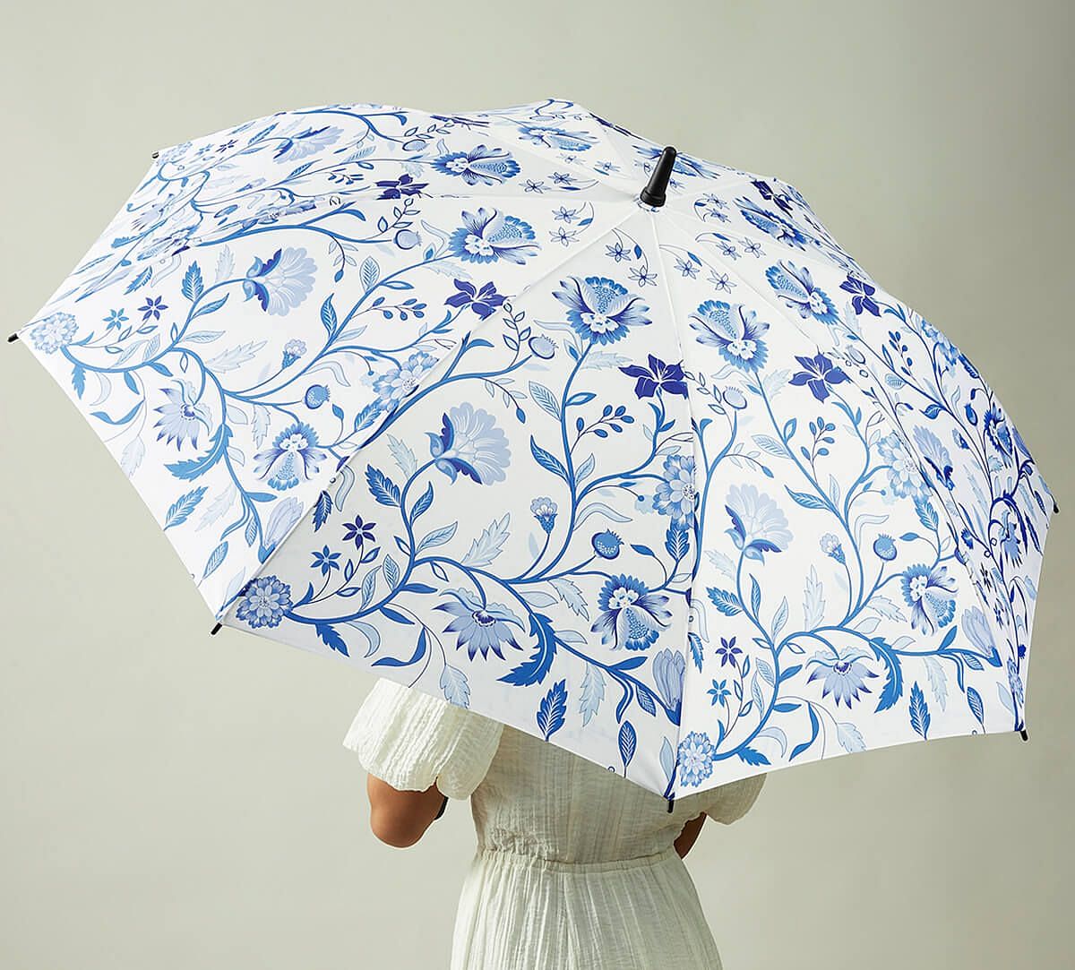 India Circus by Krsnaa Mehta Blaue Blume Long Umbrella