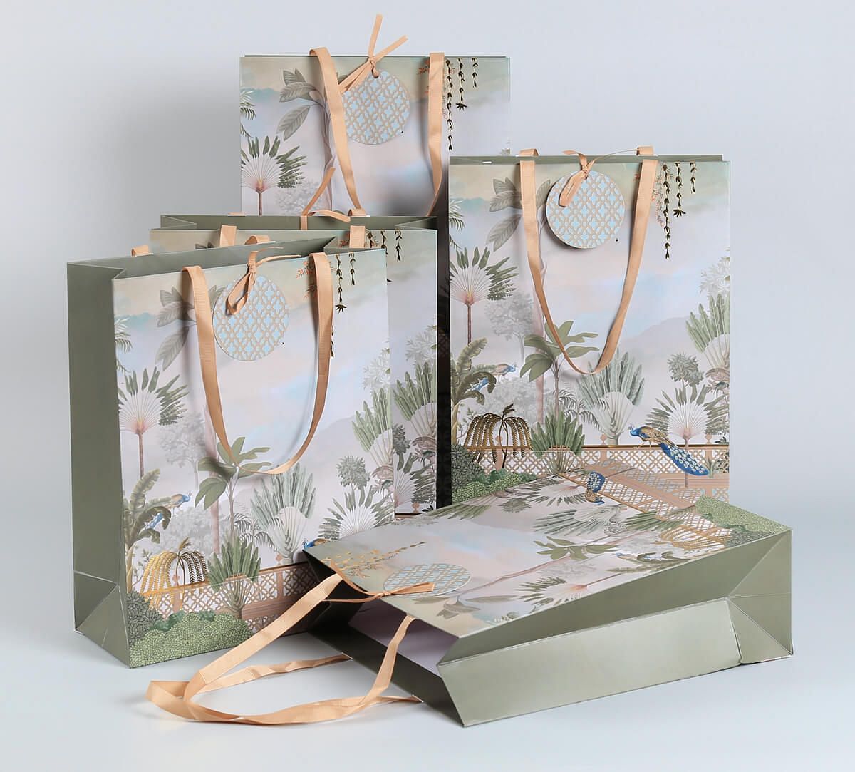 India Circus by Krsnaa Mehta Blooming Meadow Big Gift Bag Set of 5