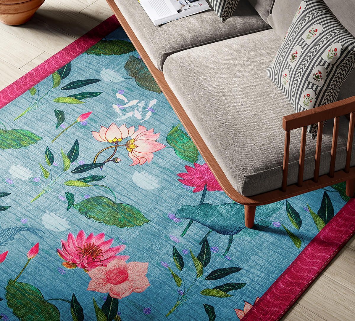 India Circus by Krsnaa Mehta Blossomy Mosaic Rug