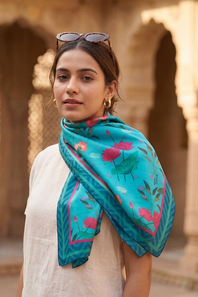 Blossomy Mosaic Scarf