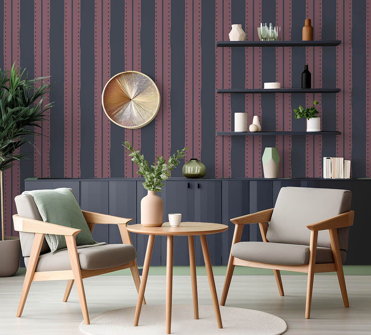 India Circus by Krsnaa Mehta Blueberry Weaves on Wallpaper