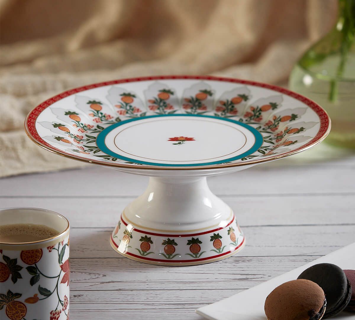 India Circus by Krsnaa Mehta Blushed Orchard Cake Stand