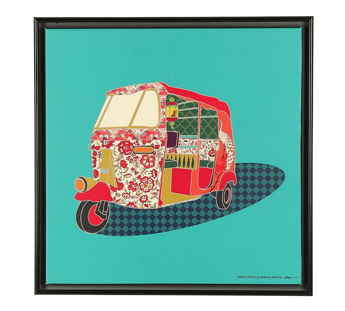 India Circus by Krsnaa Mehta Buggy Array Floating Framed Canvas Wall Art