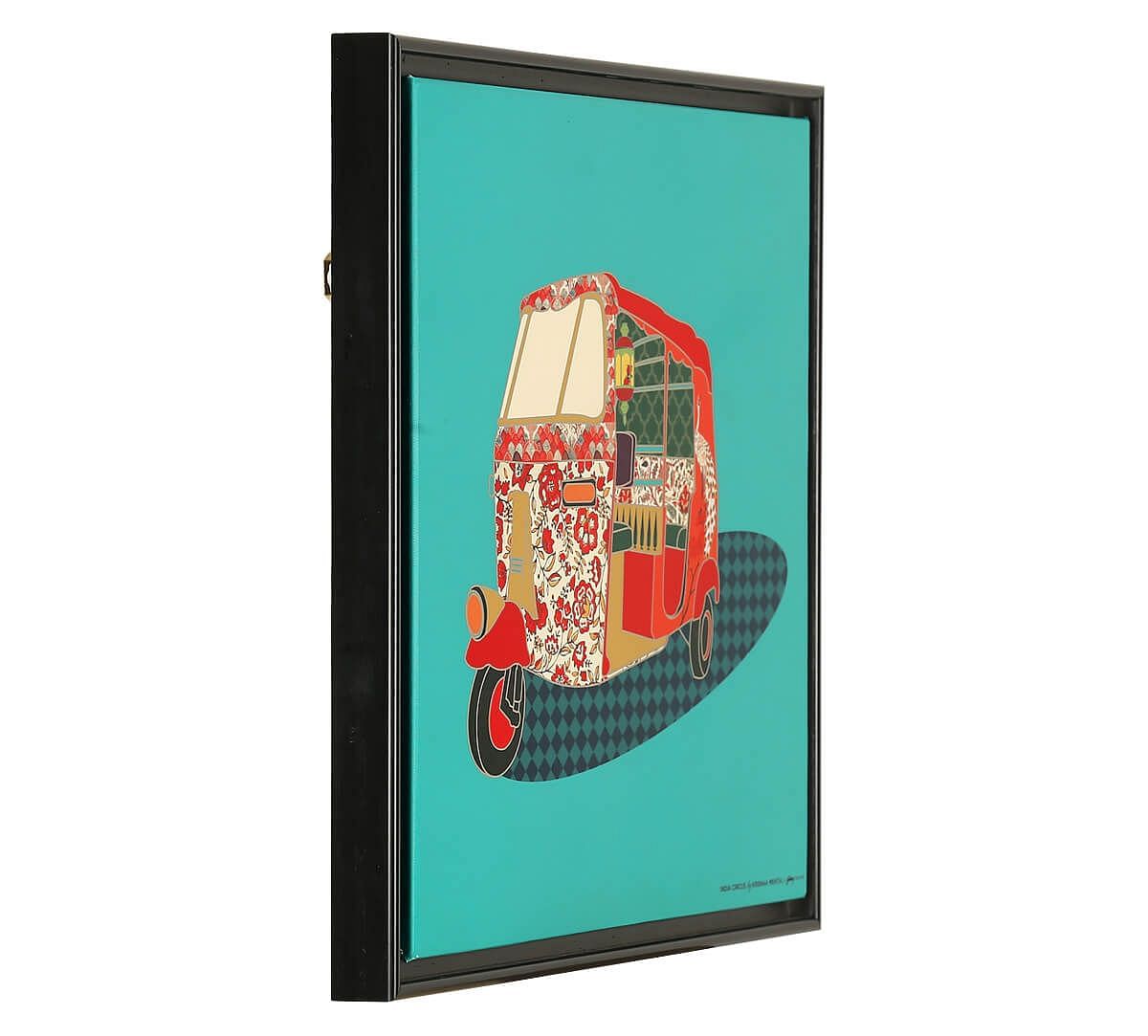 India Circus by Krsnaa Mehta Buggy Array Floating Framed Canvas Wall Art