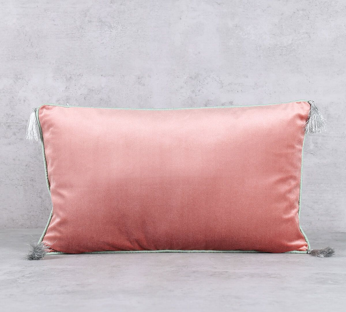 India Circus by Krsnaa Mehta Candlelight Peach Tassle Cushion Cover