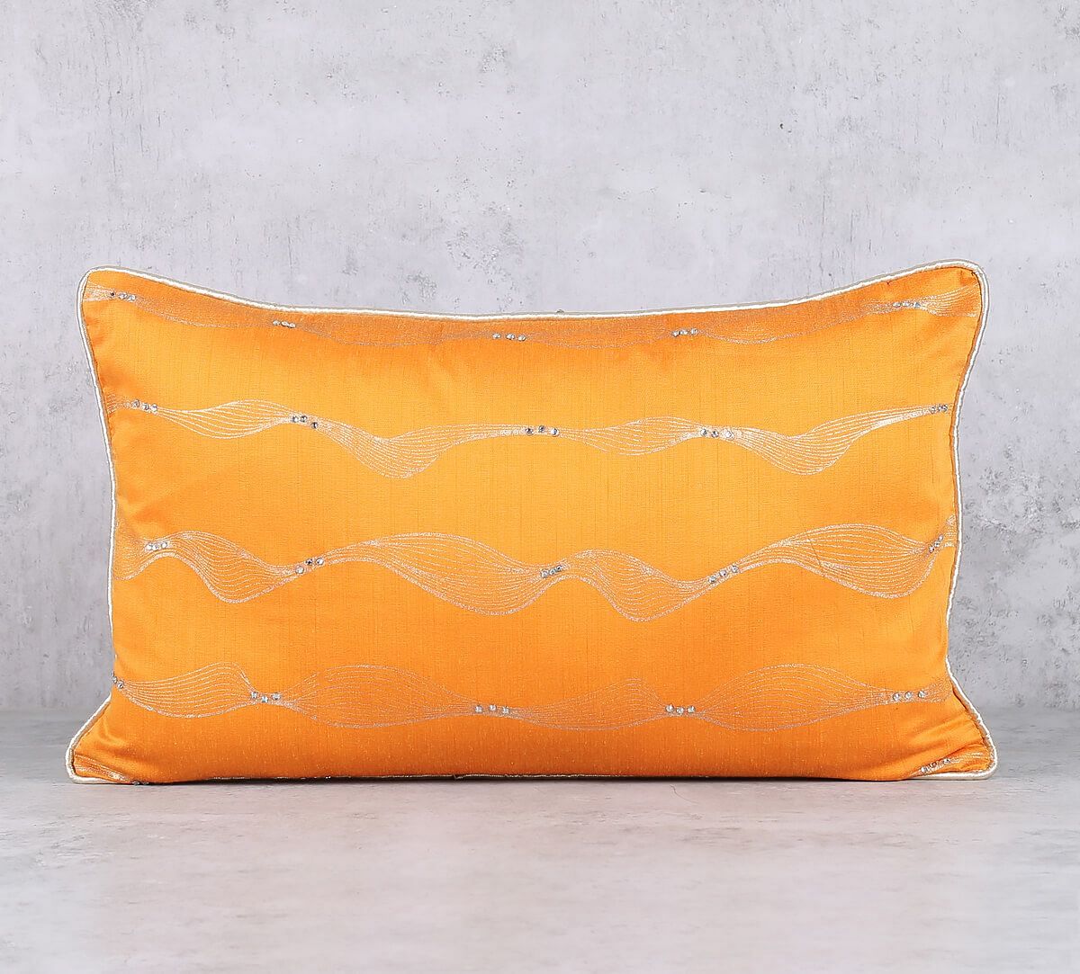 India Circus by Krsnaa Mehta Carica Foils Metallic Print  Cushion Cover