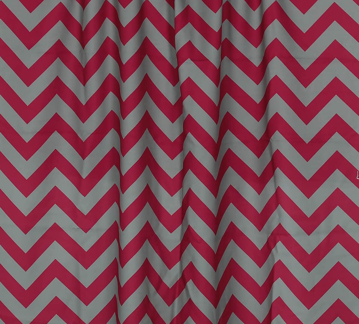 India Circus by Krsnaa Mehta Chevron Melavo Burgundy Fabric