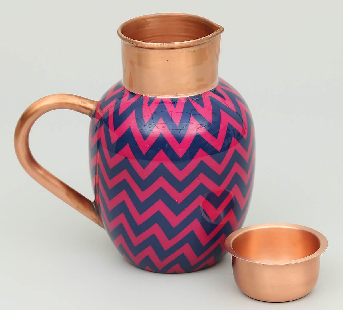 India Circus by Krsnaa Mehta Chevron Melavo Copper Jug Set