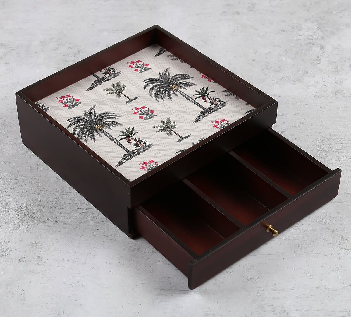 India Circus by Krsnaa Mehta Chevron Palms Cutlery Organizer