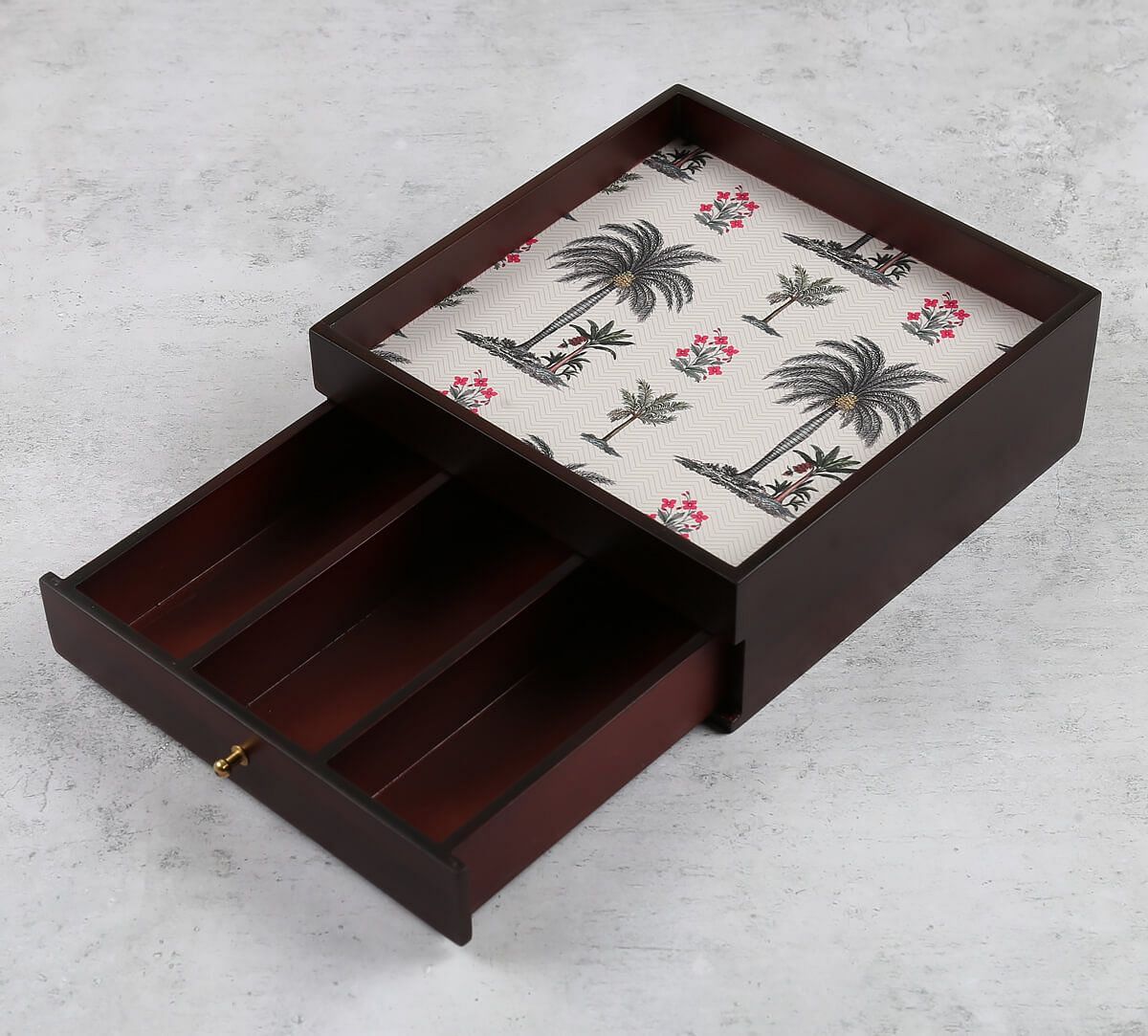 India Circus by Krsnaa Mehta Chevron Palms Cutlery Organizer
