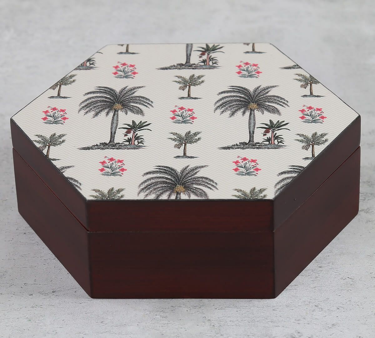 India Circus by Krsnaa Mehta Chevron Palms Storage Box