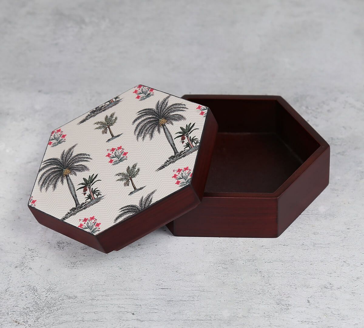 India Circus by Krsnaa Mehta Chevron Palms Storage Box