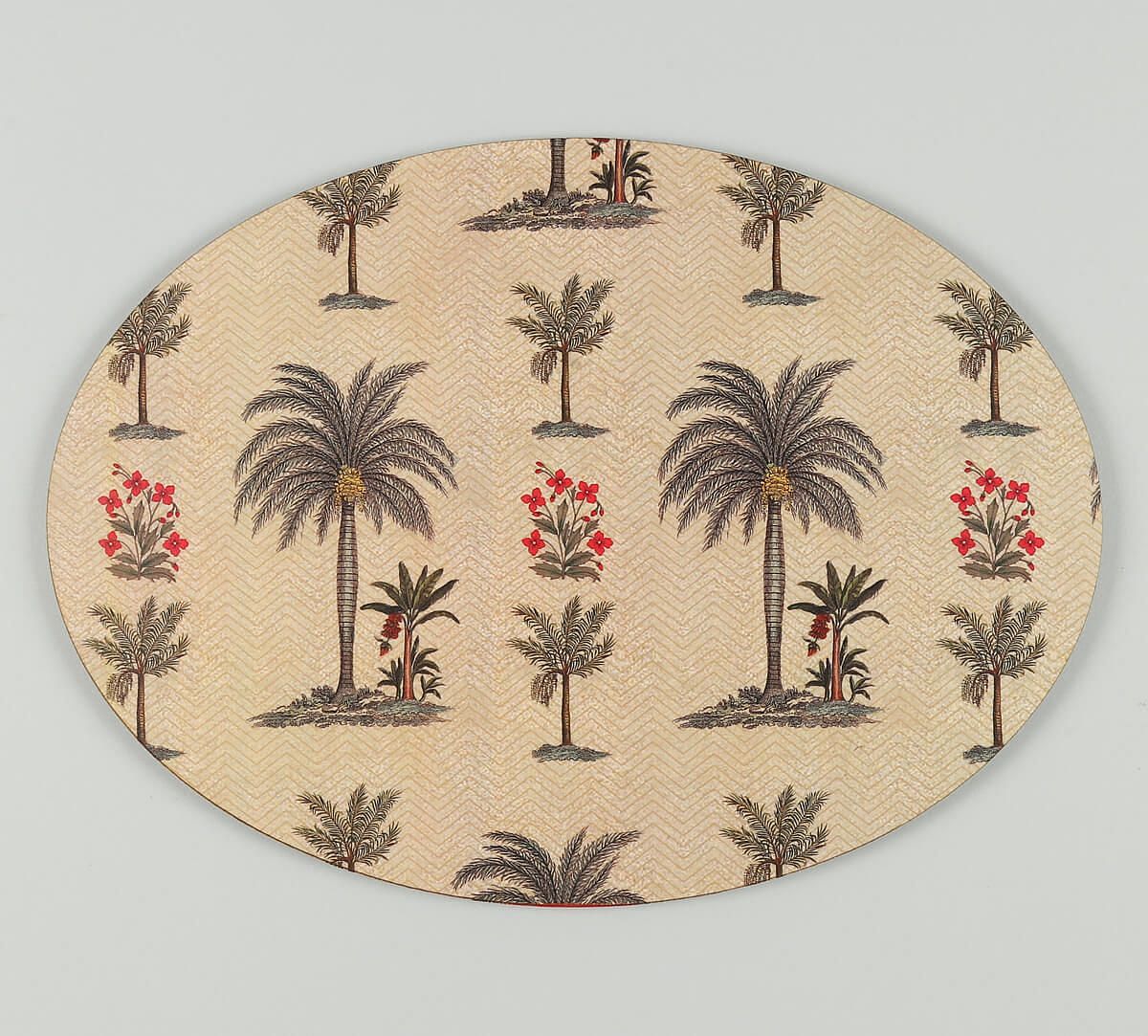 India Circus by Krsnaa Mehta Chevron Palms Trivet Set of 2