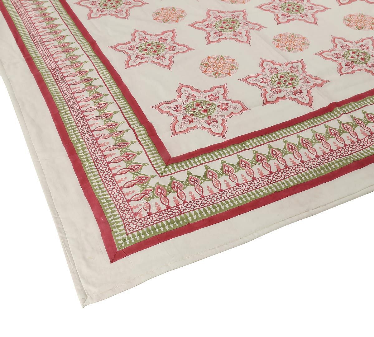 India Circus by Krsnaa Mehta Classic Floral Star Single Bed Dohar