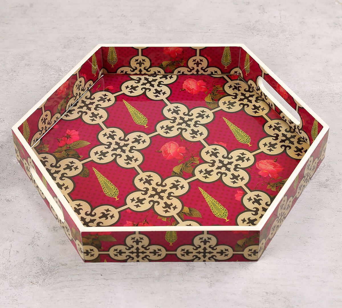 India Circus by Krsnaa Mehta Clover's Knotty Play Hexagon Tray