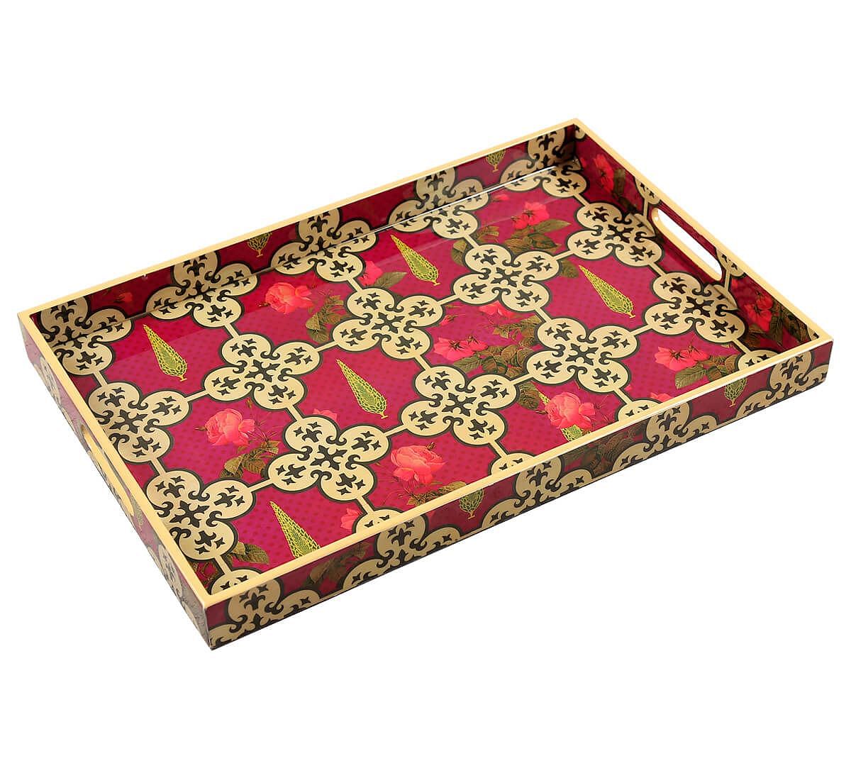 India Circus by Krsnaa Mehta Clover's Knotty Play Rectangle Serving Tray