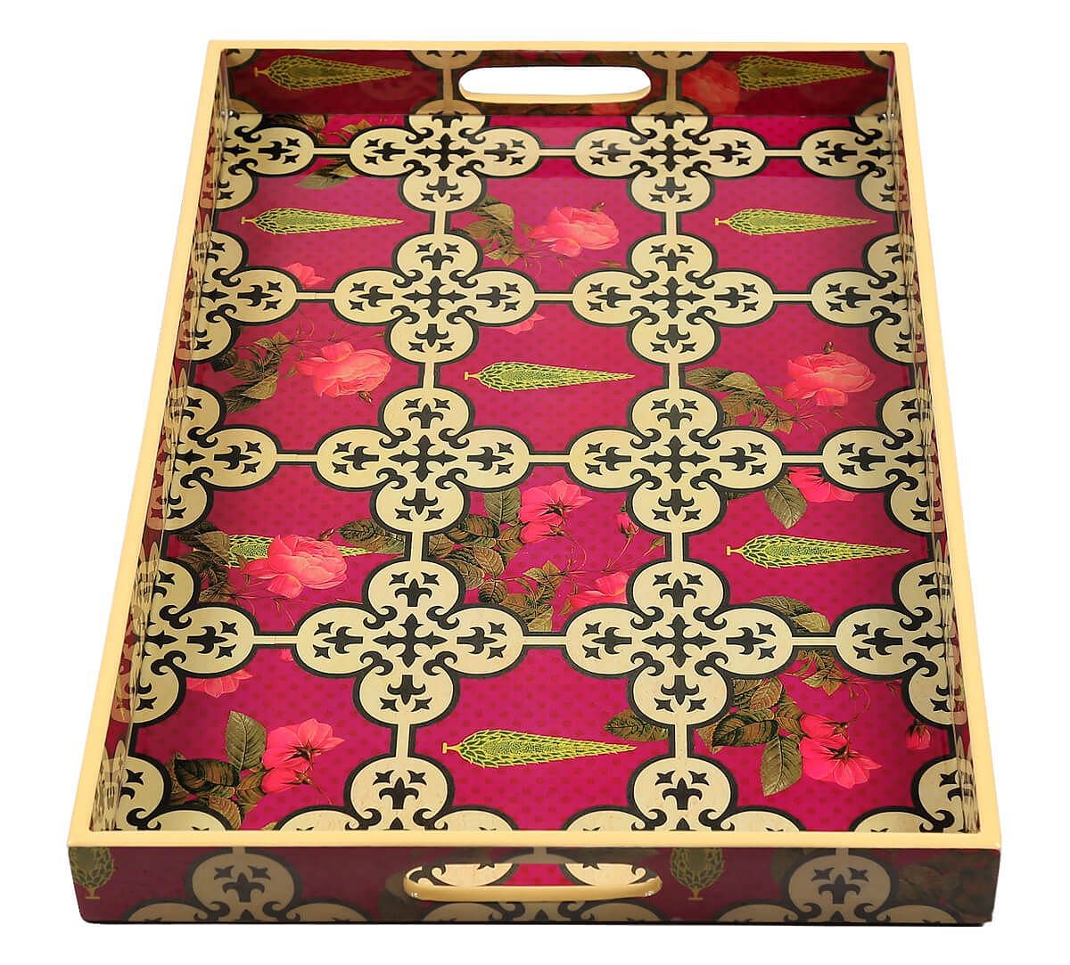 India Circus by Krsnaa Mehta Clover's Knotty Play Rectangle Serving Tray