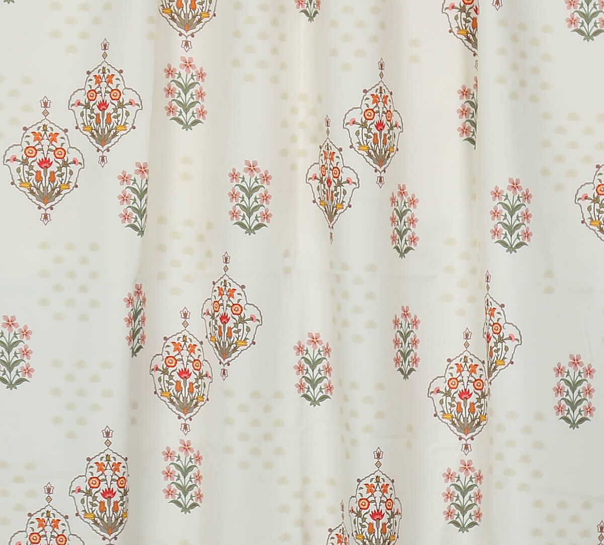 India Circus by Krsnaa Mehta Cosmic Latte Floret Delight Fabric