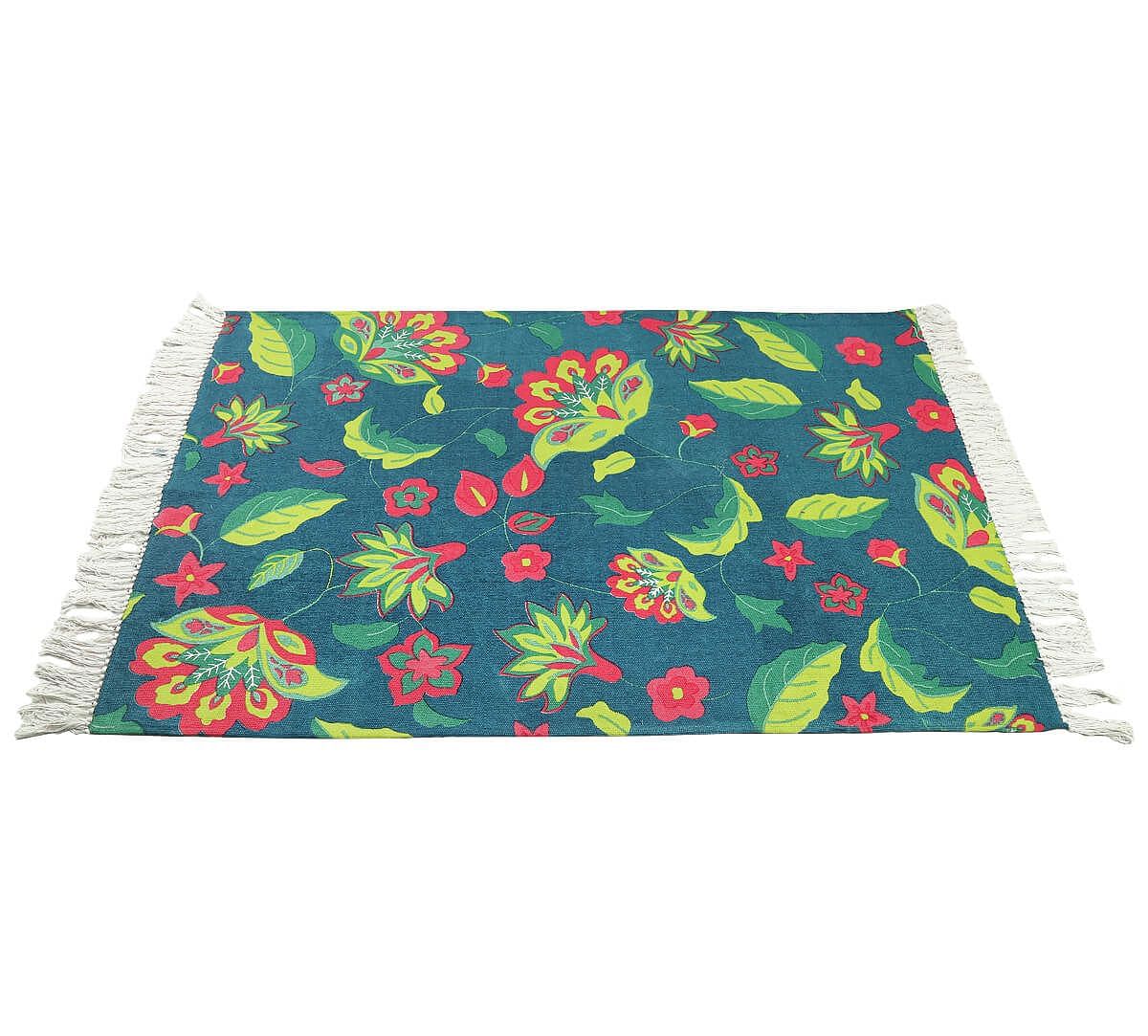 India Circus by Krsnaa Mehta Cyanic Pop Burst Rug