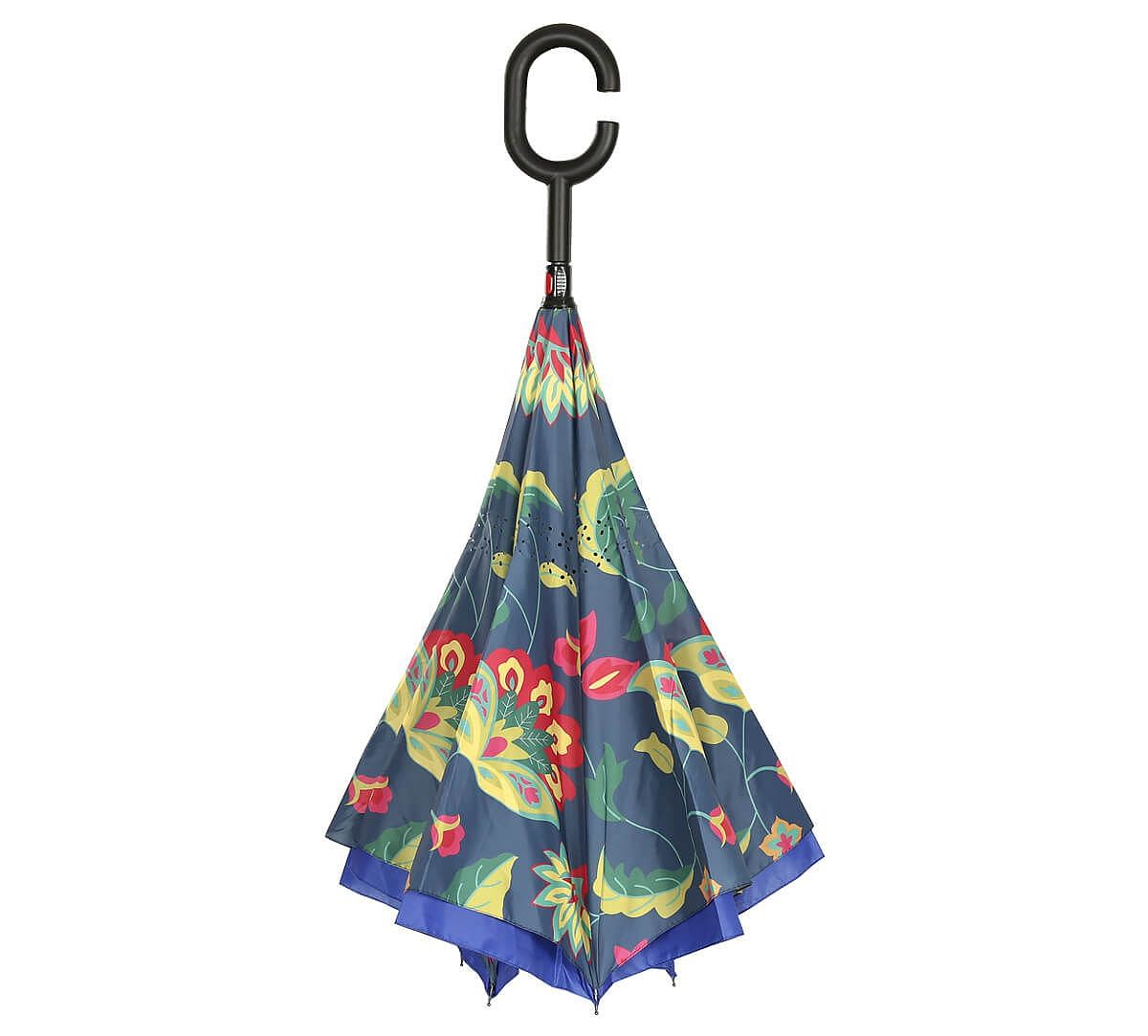 India Circus by Krsnaa Mehta Cyanic Pop Burst Reversible Umbrella