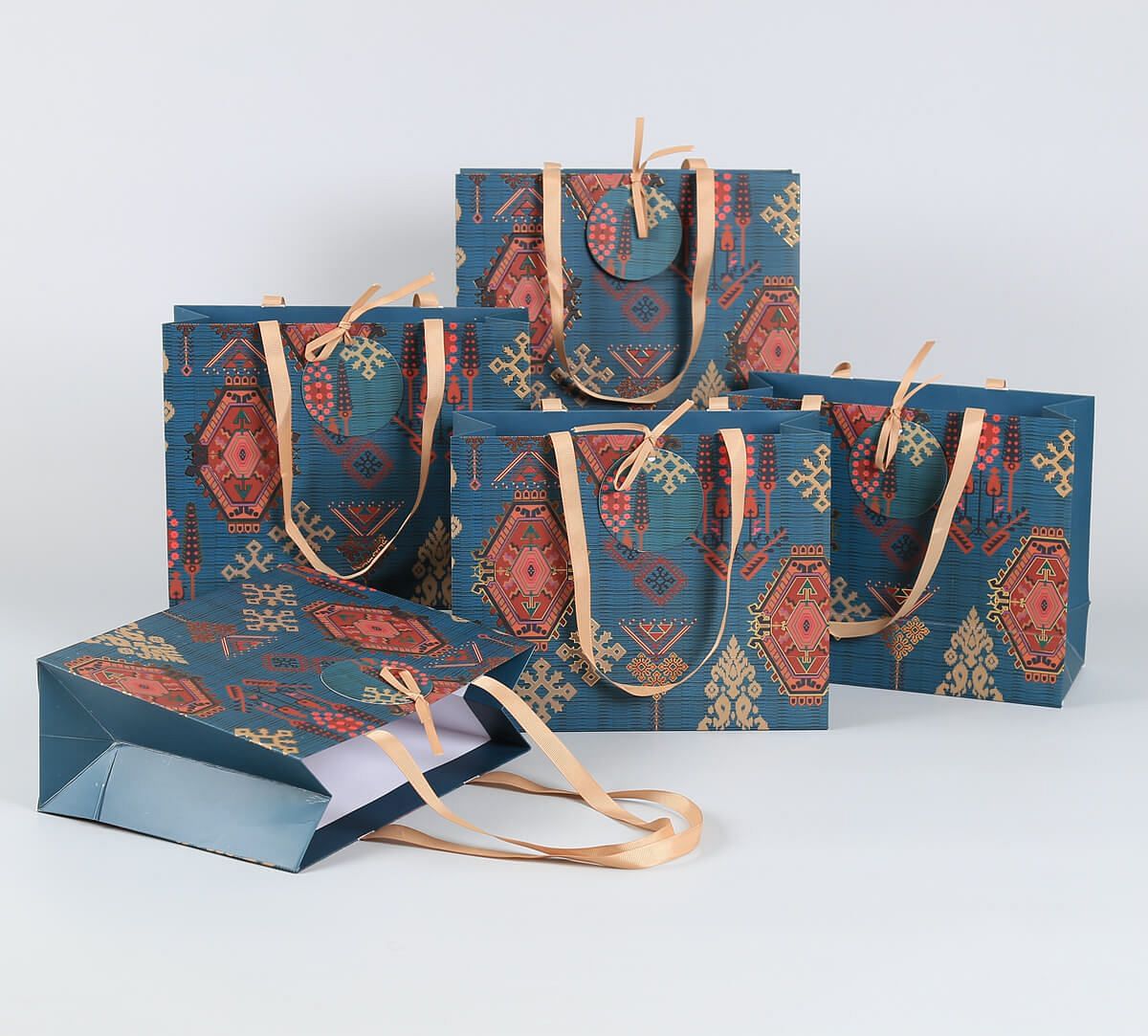 India Circus by Krsnaa Mehta Enchanting Mirage Small Gift Bag Set of 5