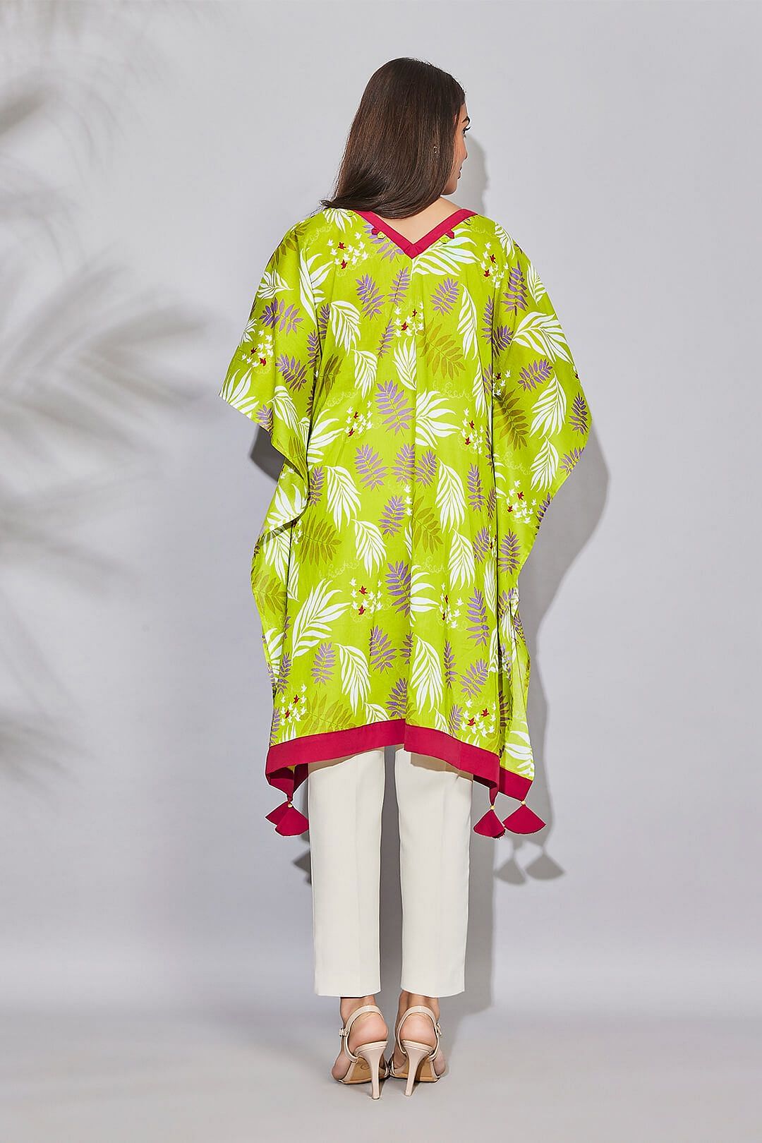 India Circus by Krsnaa Mehta Fern and Flights Kaftan Kurti