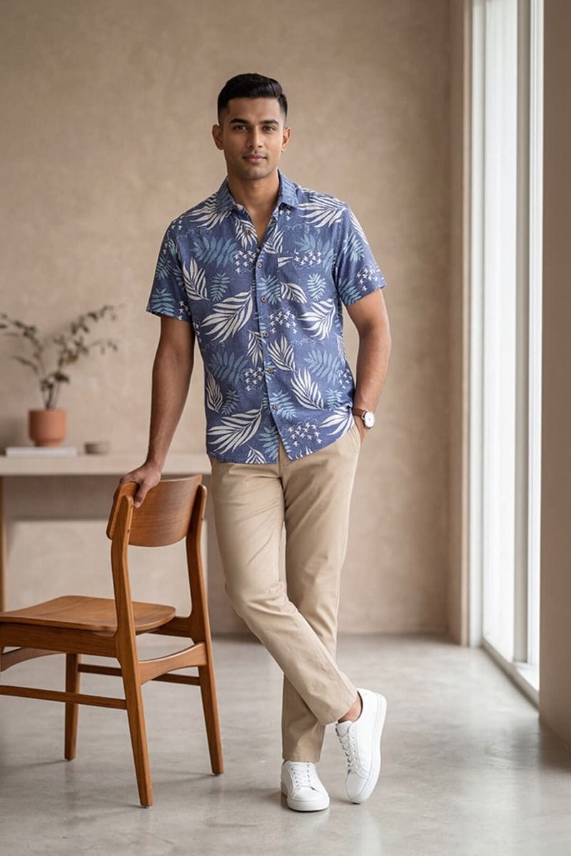 India Circus by Krsnaa Mehta Fern and Flights Men's Shirt