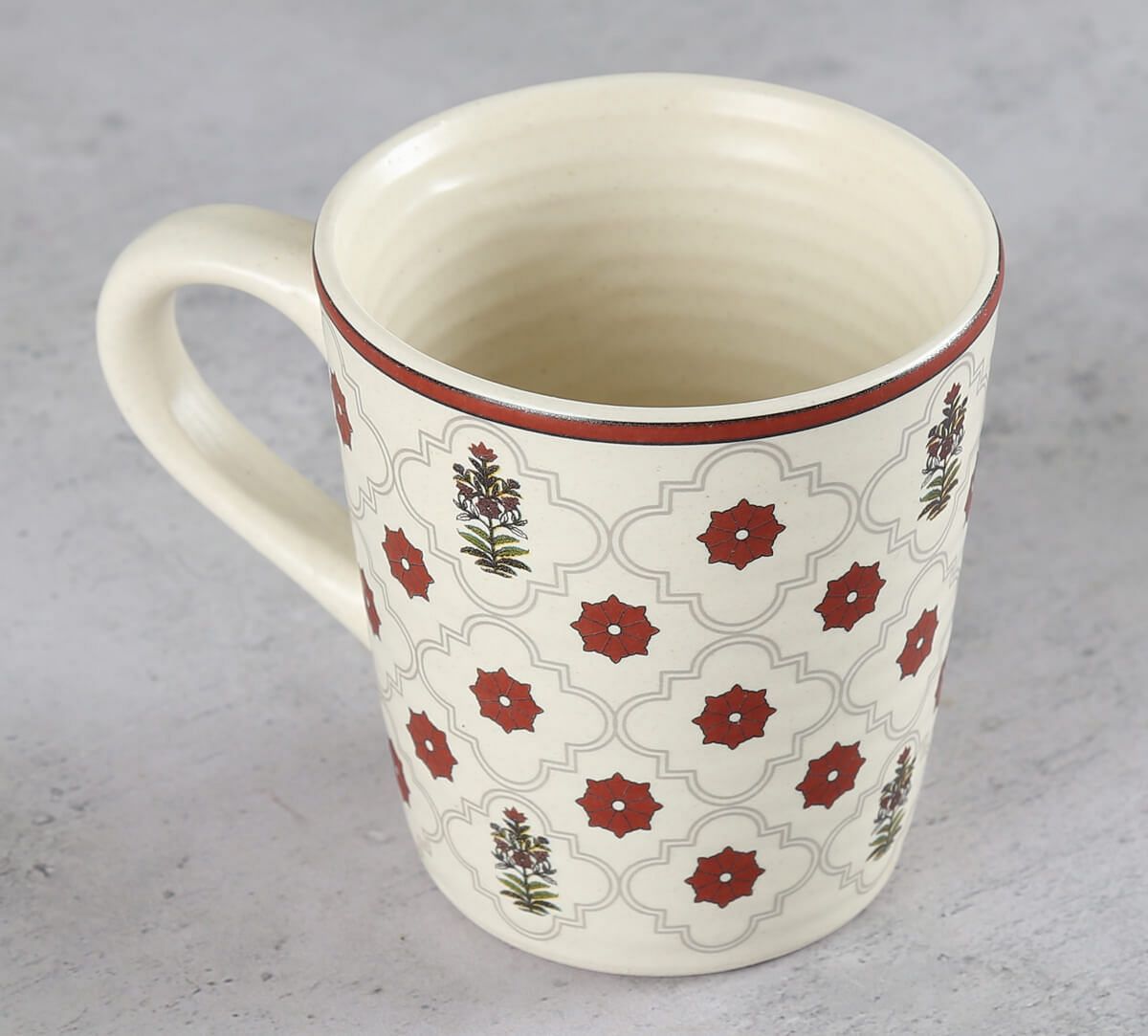 India Circus by Krsnaa Mehta Floral Lattice Coffee Mug