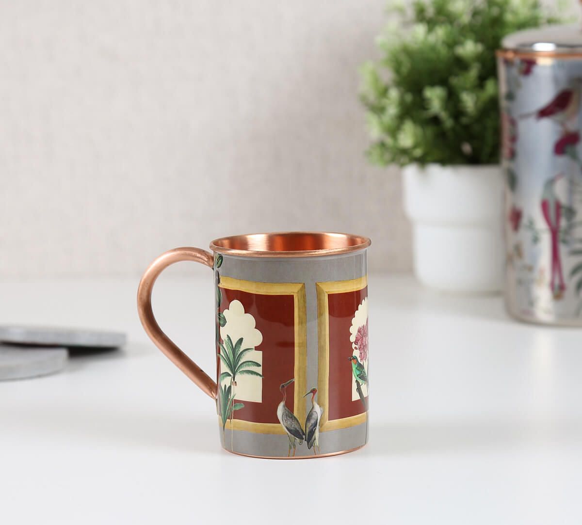 India Circus by Krsnaa Mehta Fluttering Blooms Copper Mug