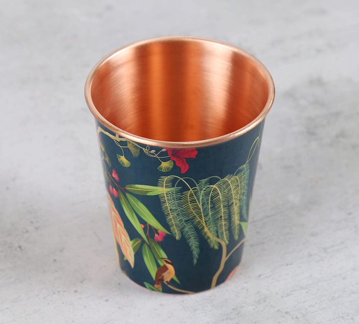 India Circus by Krsnaa Mehta Fronds and Florets Copper Tumbler Small