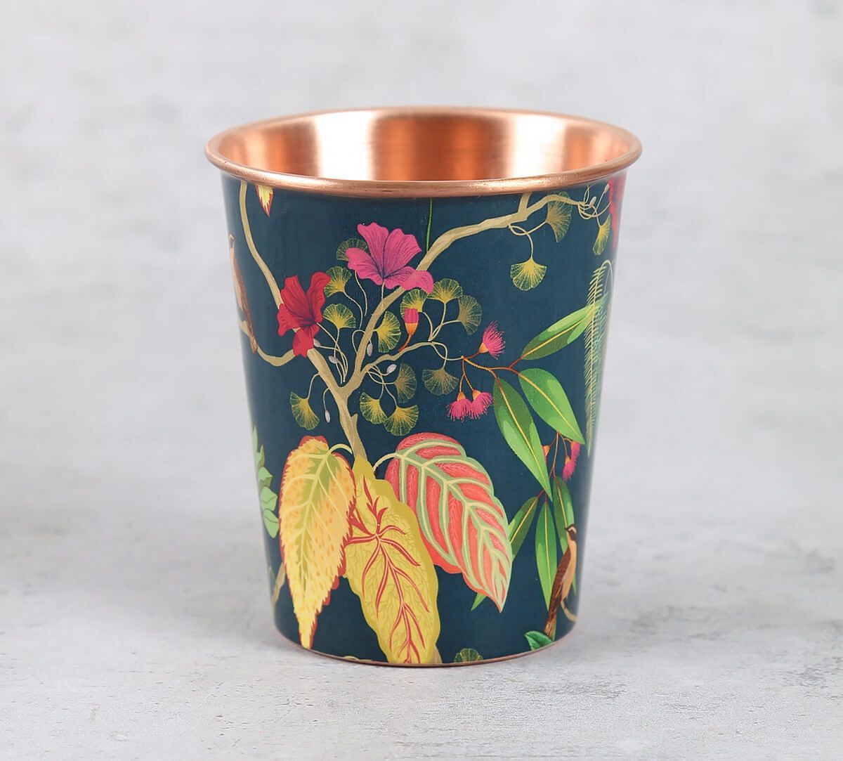 India Circus by Krsnaa Mehta Fronds and Florets Copper Tumbler Small