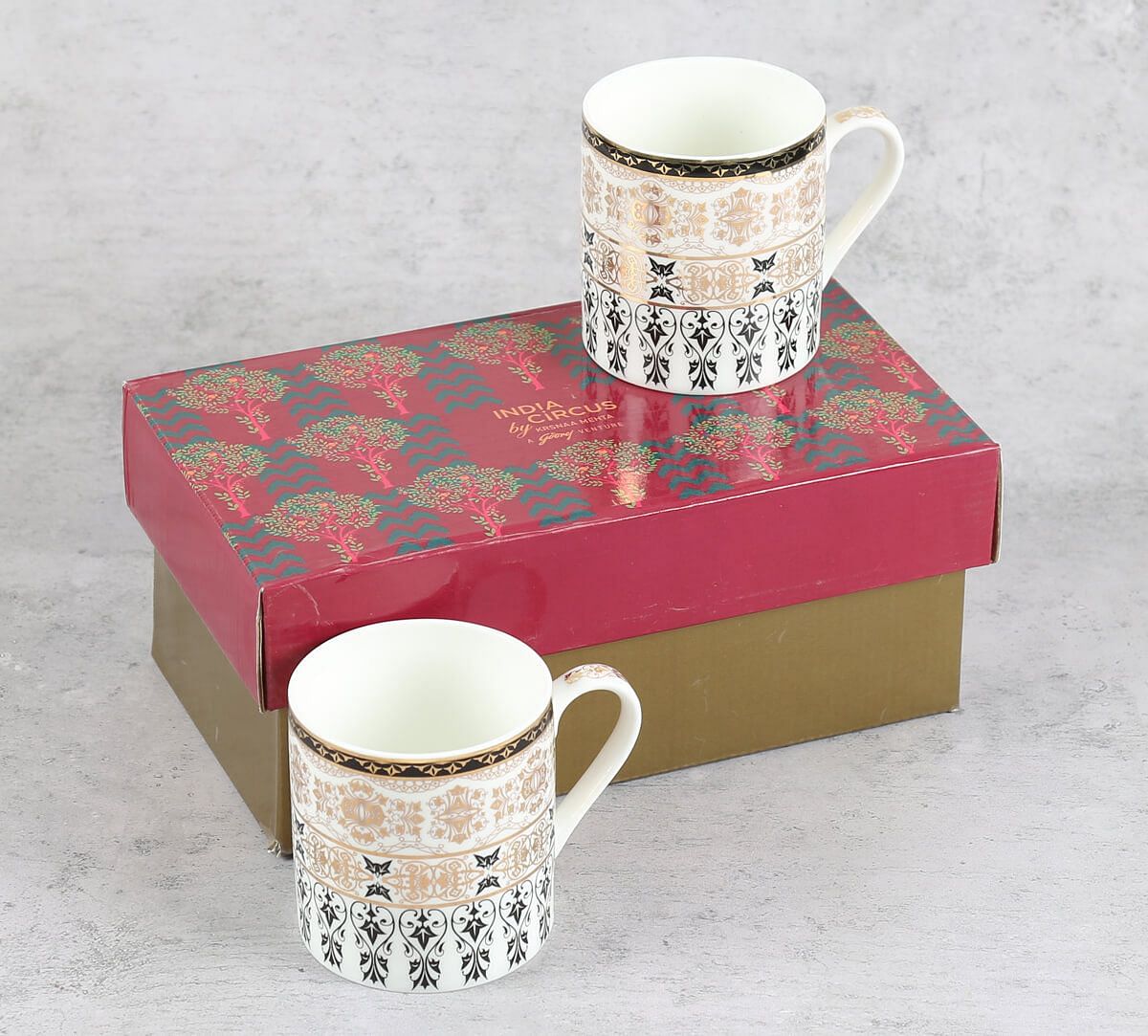 India Circus by Krsnaa Mehta Garden Gallery Mug Set of 2