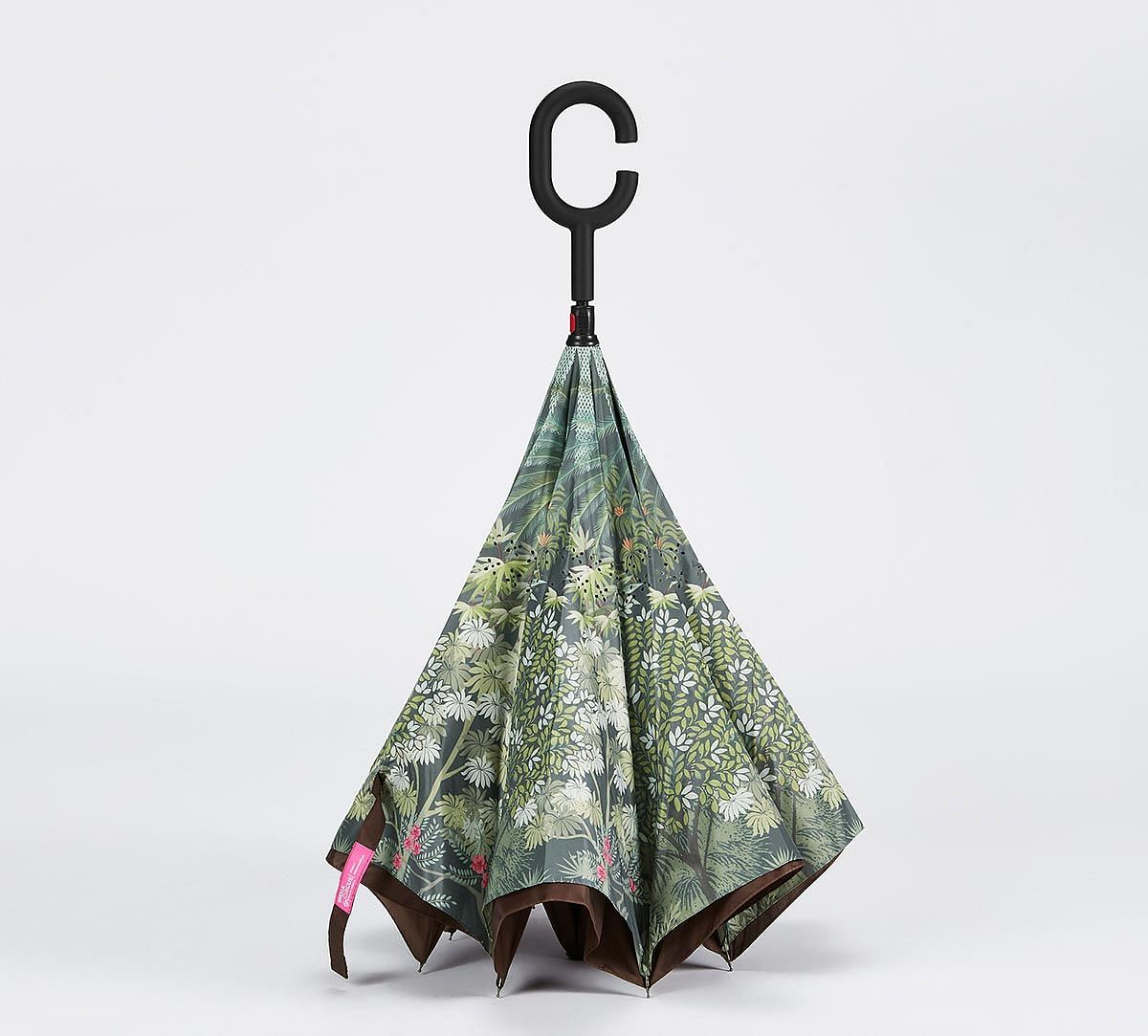 India Circus by Krsnaa Mehta Garden of Grace Reversible Umbrella