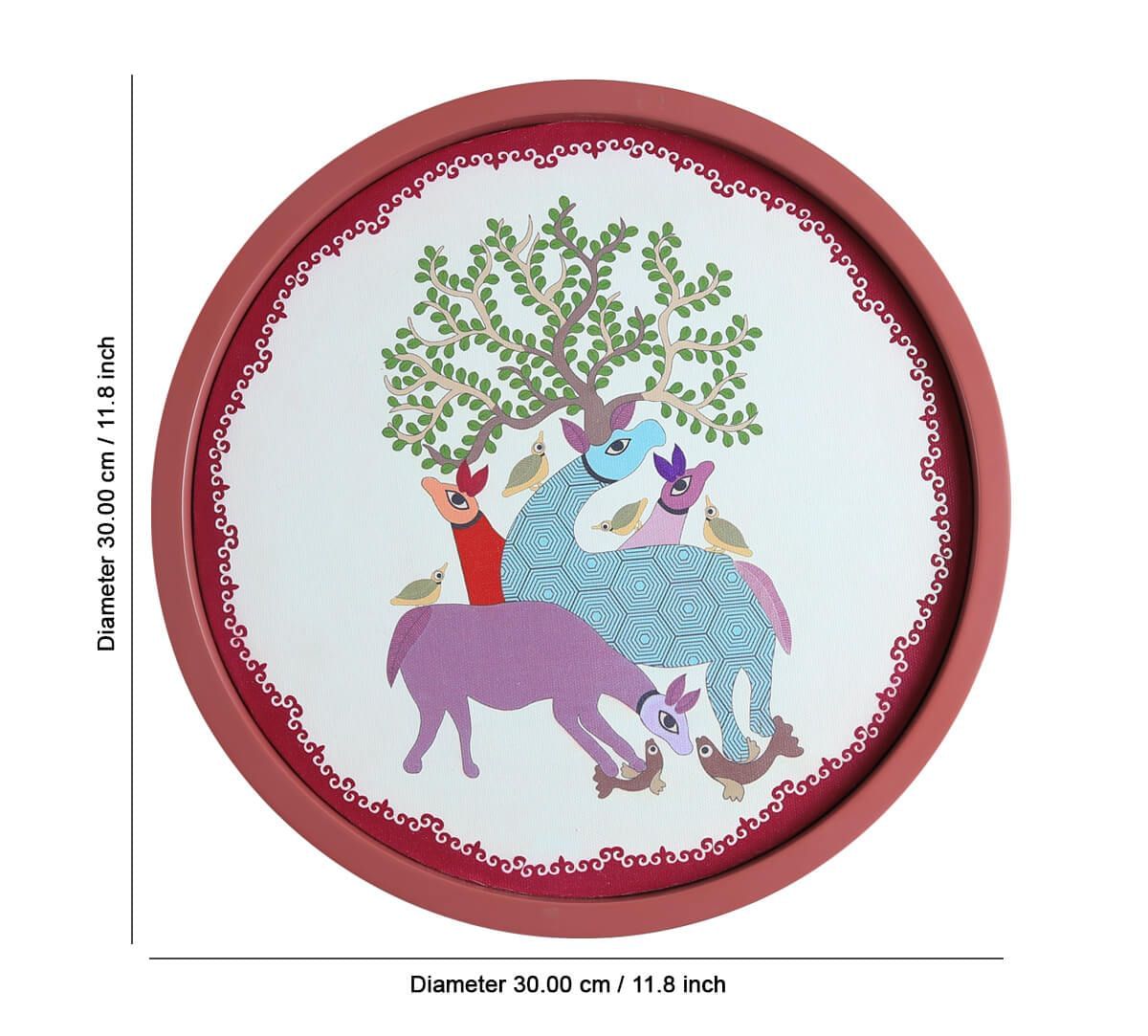India Circus by Krsnaa Mehta Gond Bovines Wall Deco Plate