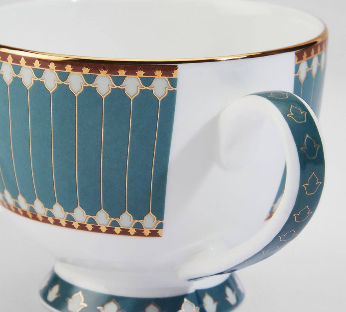 India Circus by Krsnaa Mehta Grandeur Greens Cup & Saucer Set of 6