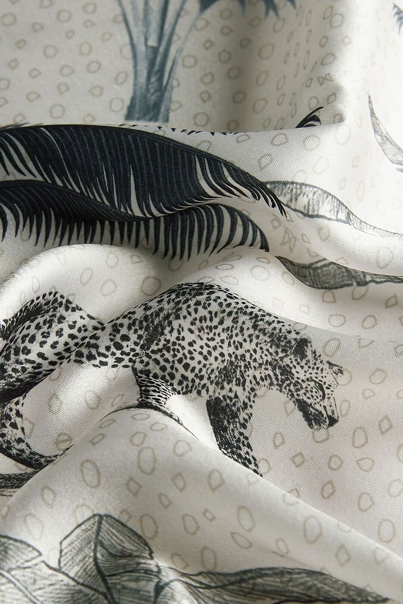 India Circus by Krsnaa Mehta Grayscale Safari Scarf