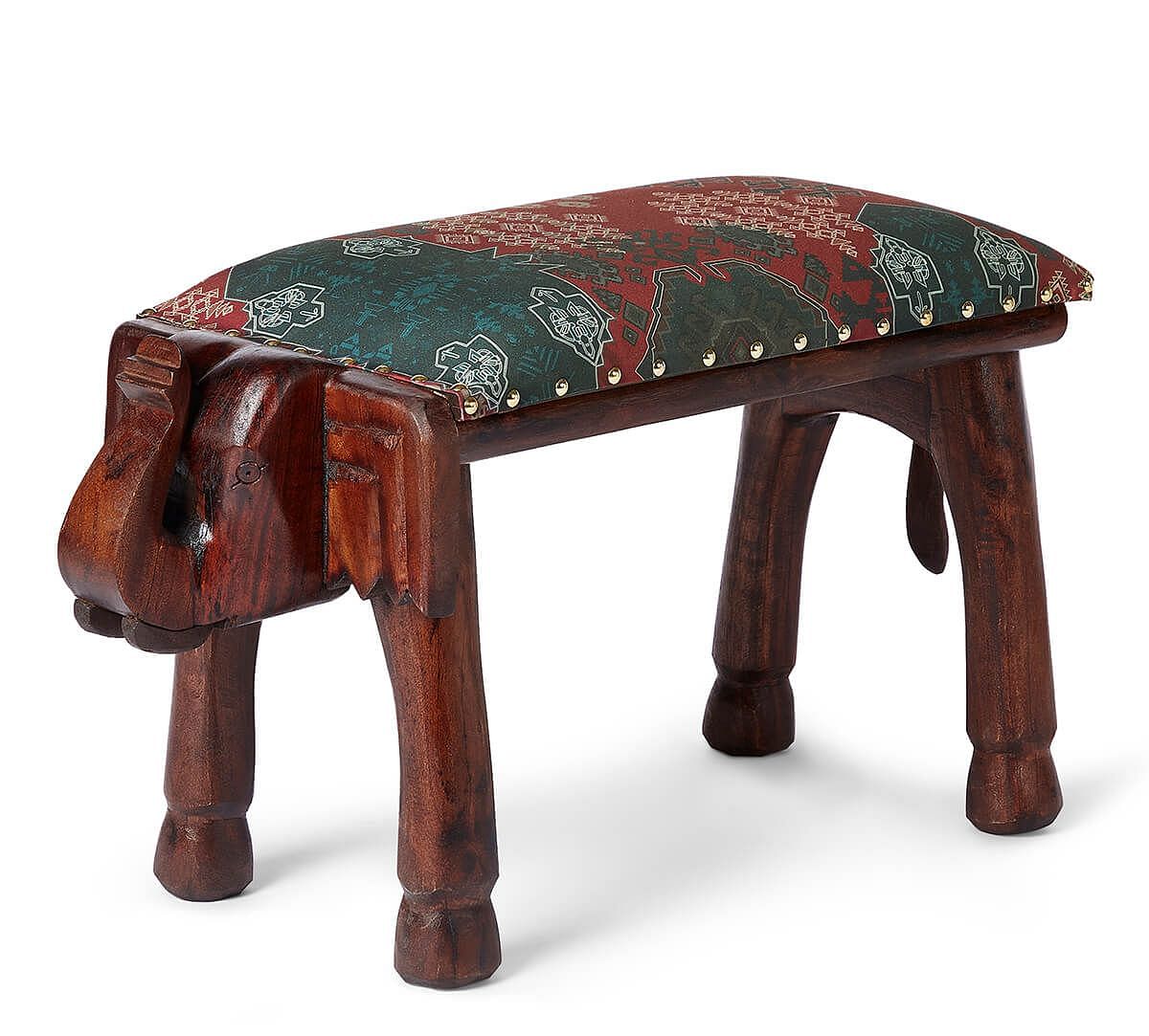 India Circus by Krsnaa Mehta Heritage Haven Elephant Pouffe