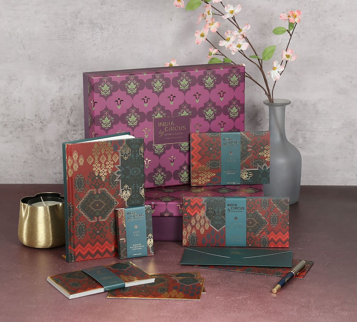 India Circus by Krsnaa Mehta Heritage Haven Stationery Gift Box