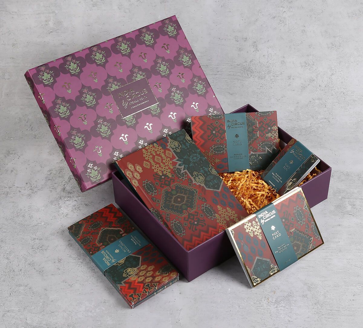 India Circus by Krsnaa Mehta Heritage Haven Stationery Gift Box