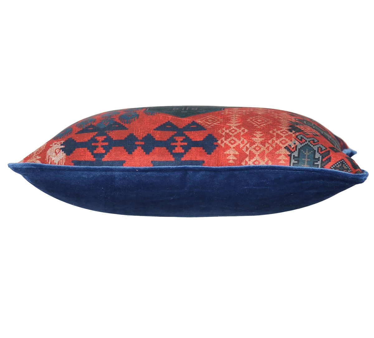 India Circus by Krsnaa Mehta Heritage Haven Velvet Cushion Cover