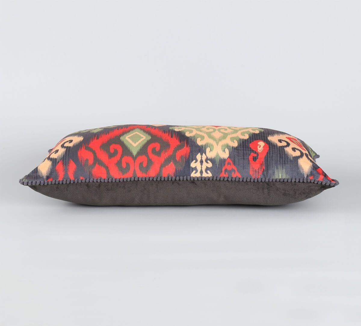 Ikat Elegance Micro Velvet Cushion Cover