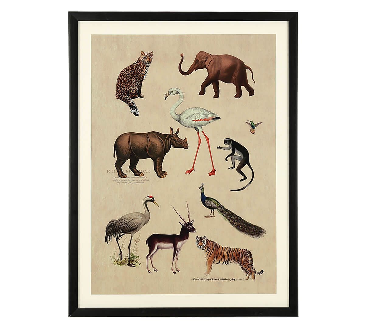 India Circus by Krsnaa Mehta Jungle Paradise Framed Wall Art