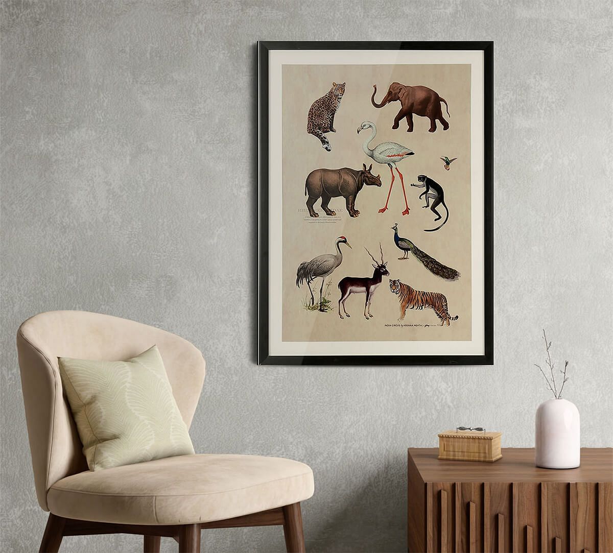 India Circus by Krsnaa Mehta Jungle Paradise Framed Wall Art