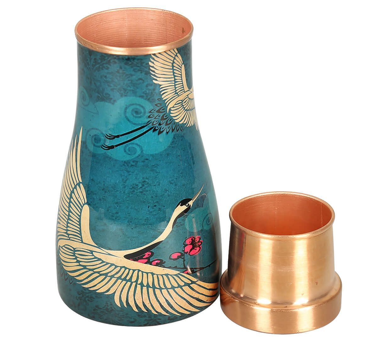 India Circus by Krsnaa Mehta Legend of the Cranes Bedside Copper Jar