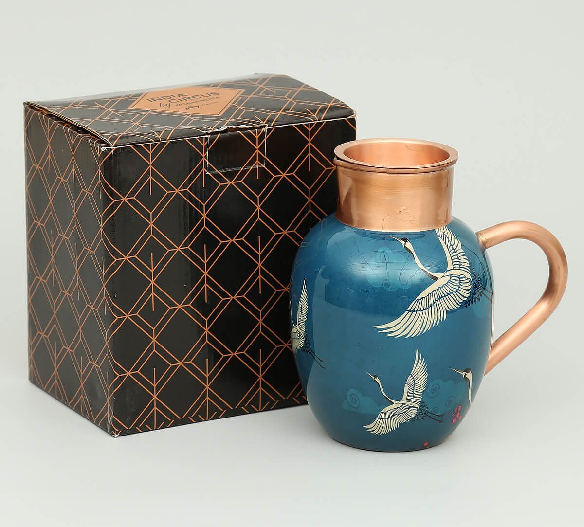 India Circus by Krsnaa Mehta Legend of the Cranes Copper Jug Set