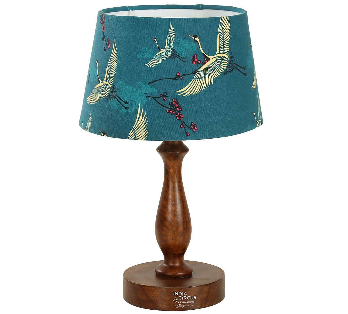 India Circus by Krsnaa Mehta Legend of the Cranes Drum Table Lamp