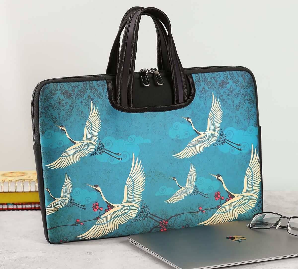 India Circus by Krsnaa Mehta Legend of the Cranes Laptop Sleeve Bag