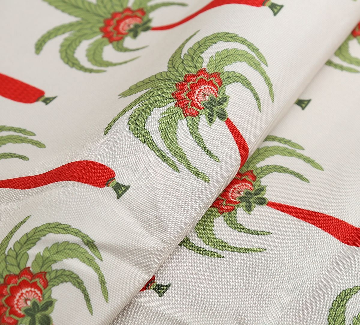 India Circus by Krsnaa Mehta Light Rose Island Palms Fabric